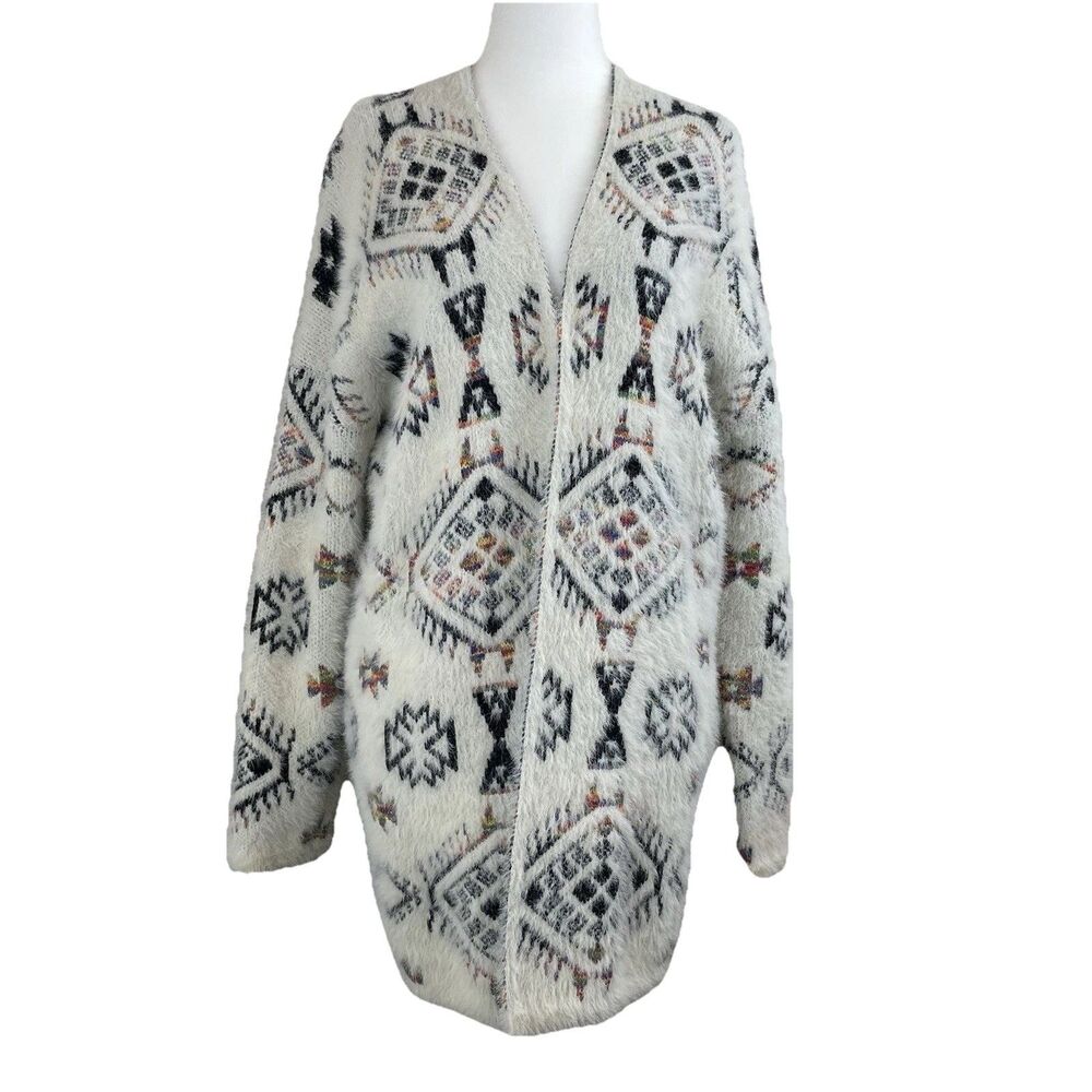 Kamana Women’s Cardigan Tribal Aztec Teacher Casual-L